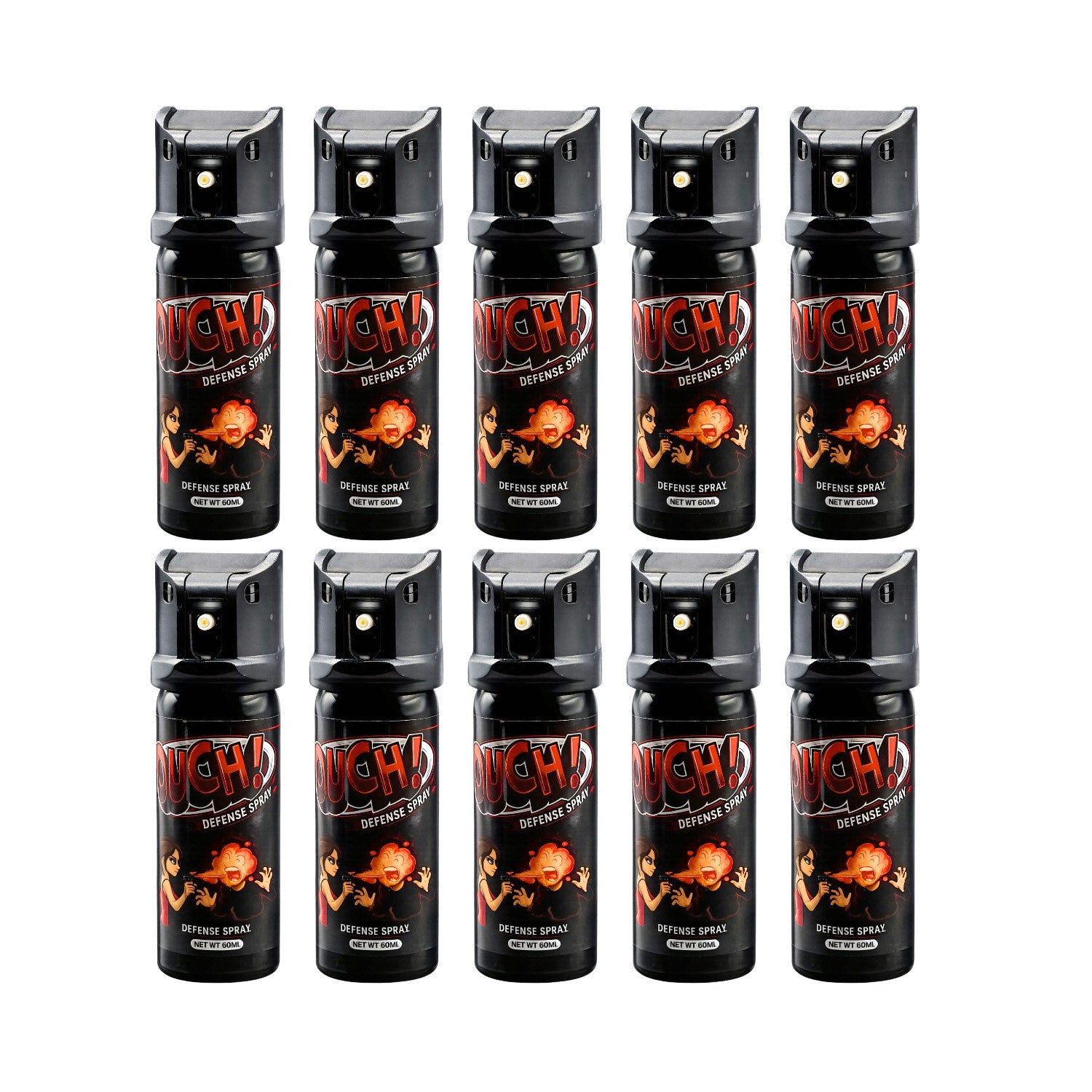 OUCH! Defense Spray (10-Unit Box) - 60ml (1.5% OC)